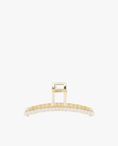  CECI - Kẹp tóc nữ càng cua dài đính hạt ngọc nữ tính 