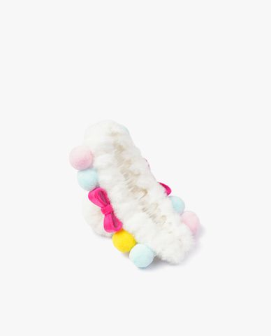  CECI - Kẹp tóc càng cua phối lông mềm mại 