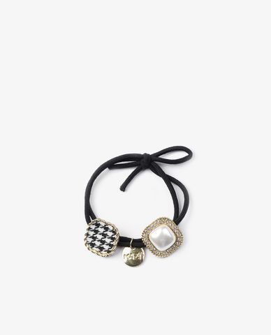  CECI - Dây buộc tóc nữ phối mặt kim loại thời trang 