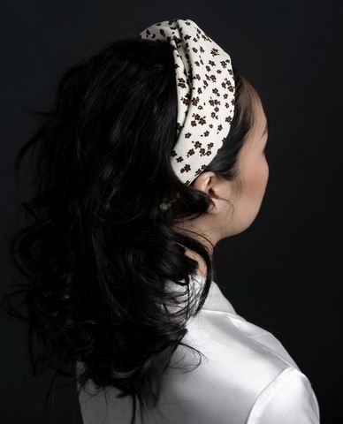  CECI - Băng đô cài tóc nữ họa tiết hoa nữ tính 