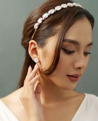  CECI - Băng đô cài tóc nữ đính đá nhiều màu sang trọng 