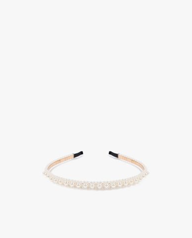  CECI - Băng đô cài tóc nữ bản nhỏ đính ngọc trai nữ tính 