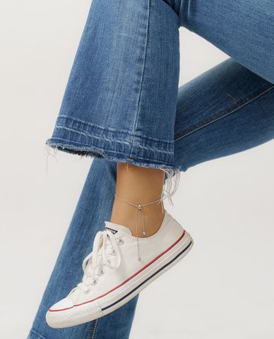  CECI - Lắc chân nữ bản nhỏ trơn nữ tính 