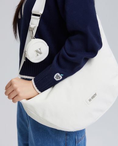  NERDY - Túi đeo chéo nữ phom chữ nhật Corduroy Hobo 