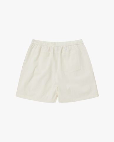  NERDY - Quần short unisex ống rộng lưng thun Seersucker 