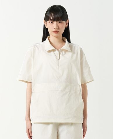  NERDY - Áo khoác gió unisex cổ trụ tay ngắn NY Anorak 