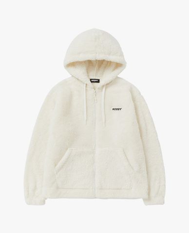  NERDY - Áo khoác lông unisex phối mũ Fluffy 