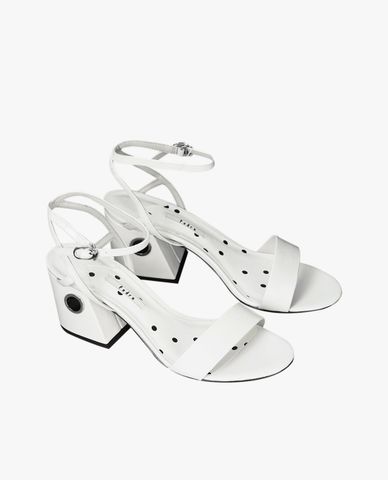  PEDRO - Giày cao gót họa tiết chấm bi Ankle Strap 