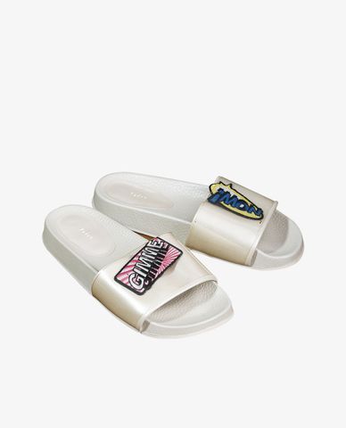  PEDRO - Giày đế bệt quai ngang Now White 