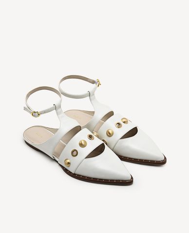  PEDRO - Giày đế bệt White Metal 