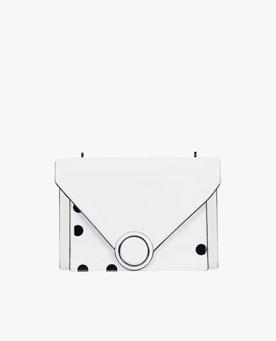  PEDRO - Túi đeo chéo họa tiết chấm bi Patent Front Flap 