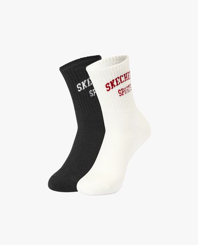  SKECHERS - Pack 2 đôi vớ unisex cổ cao Crew 