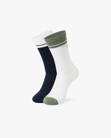  SKECHERS - Set 2 đôi vớ unisex cổ cao thời trang 