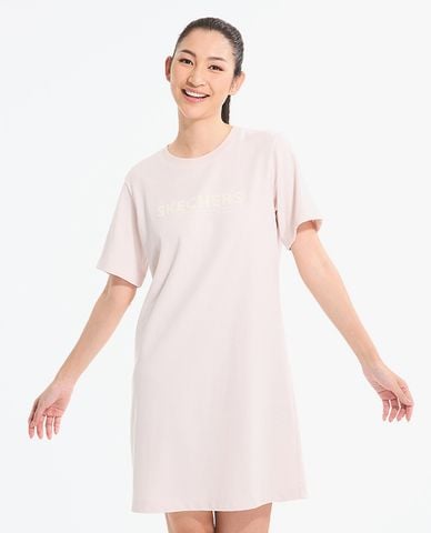  SKECHERS - Đầm polo mini cổ tròn Academia Iconic 