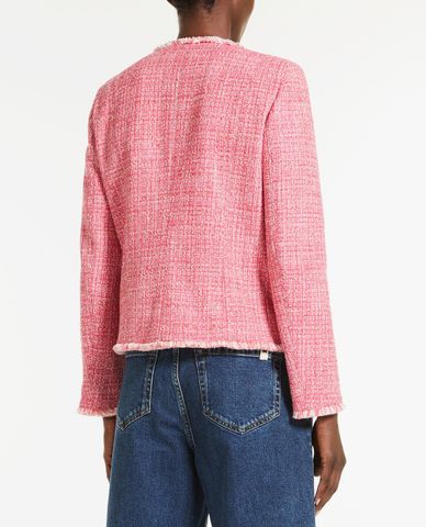  WEEKEND MAX MARA - Áo khoác nữ tay dài Cotton Blend Basketweave 