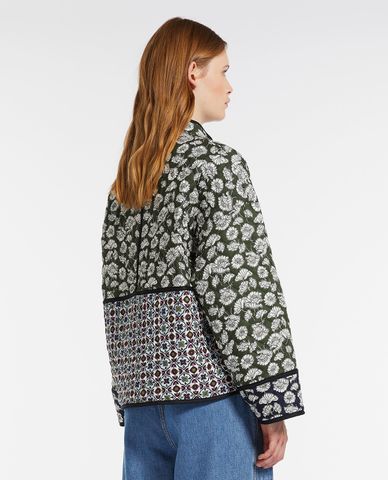  WEEKEND MAX MARA - Áo khoác chần bông phom lửng hoạ tiết Arizia 