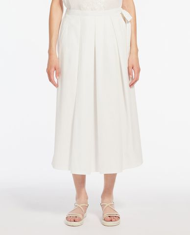  WEEKEND MAX MARA - Chân váy xếp li midi Poplin 