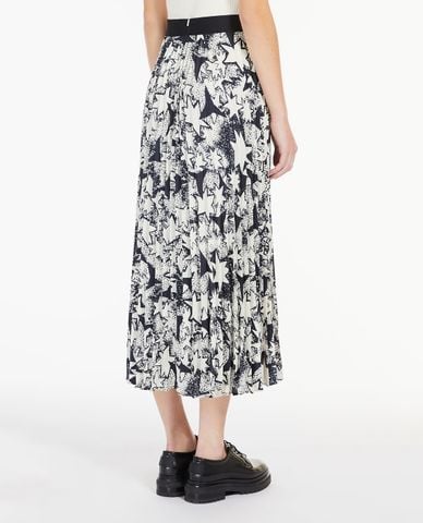  WEEKEND MAX MARA - Chân váy xếp li midi hoạ tiết ngôi sao Pagano 
