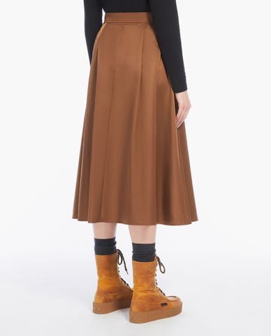  WEEKEND MAX MARA - Chân váy xếp li midi phối nơ Tema 