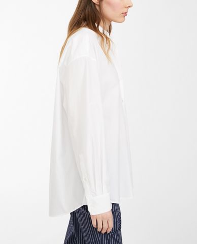  WEEKEND MAX MARA - Áo sơ mi nữ cổ bẻ tay dài phối túi thời trang 