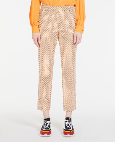  WEEKEND MAX MARA - Quần nữ ống đứng họa tiết Papaia 