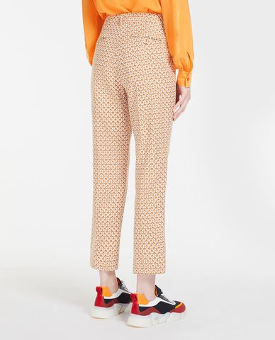  WEEKEND MAX MARA - Quần nữ ống đứng họa tiết Papaia 