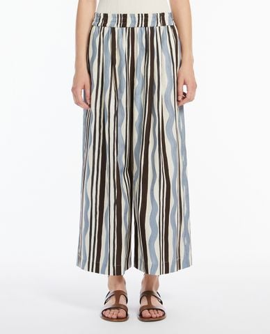  WEEKEND MAX MARA - Quần nữ ống rộng lưng thun Virgin 