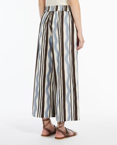  WEEKEND MAX MARA - Quần nữ ống rộng lưng thun Virgin 