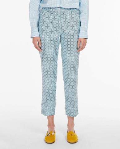  WEEKEND MAX MARA - Quần nữ ống đứng Cotton Blend 