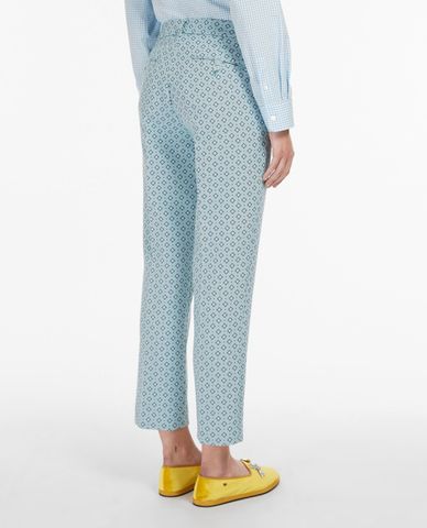  WEEKEND MAX MARA - Quần nữ ống đứng Cotton Blend 