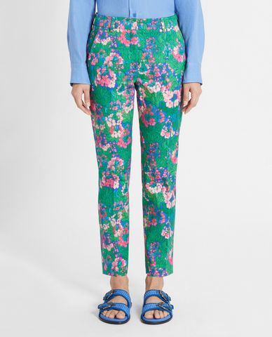  WEEKEND MAX MARA - Quần nữ ống đứng thời trang Cotton Gabardine 