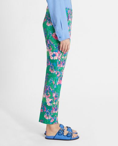  WEEKEND MAX MARA - Quần nữ ống đứng thời trang Cotton Gabardine 