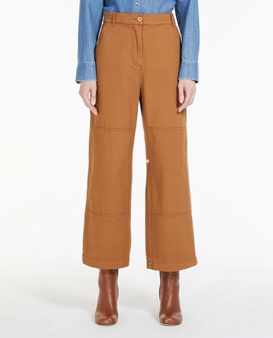  WEEKEND MAX MARA - Quần nữ ống rộng phom suông Tondo 