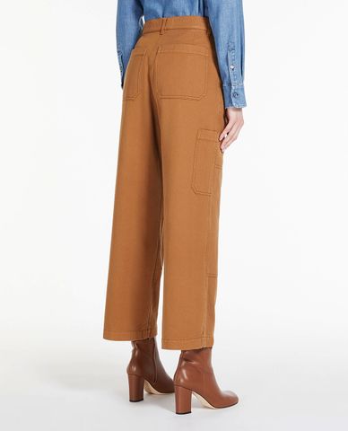  WEEKEND MAX MARA - Quần nữ ống rộng phom suông Tondo 