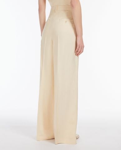  WEEKEND MAX MARA - Quần nữ ống rộng xếp li Veliero 