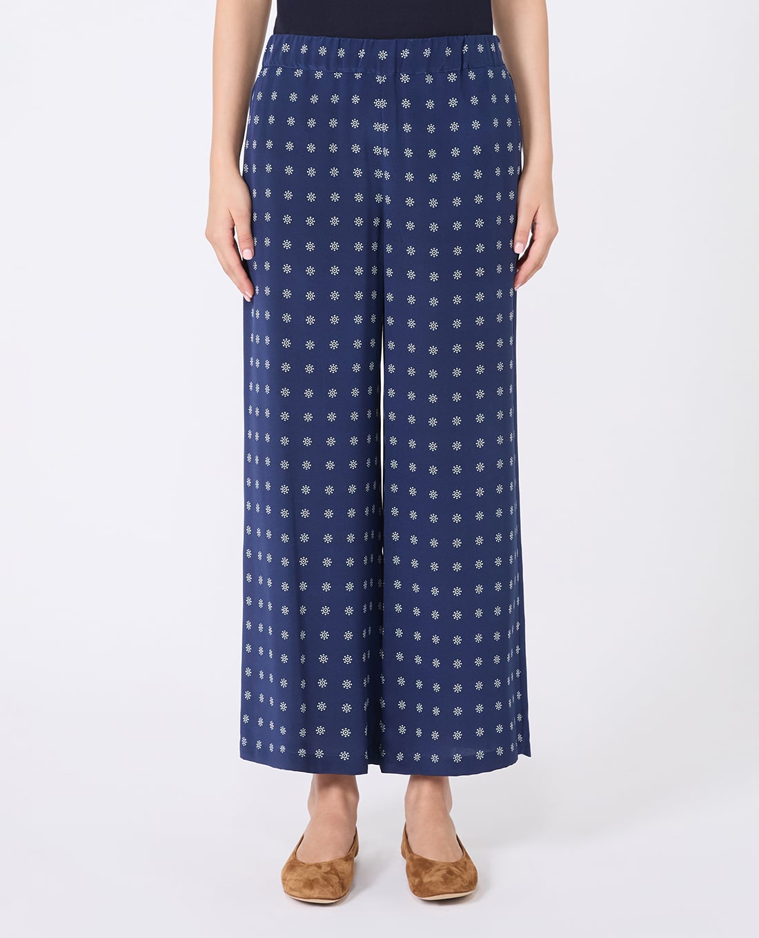 WEEKEND MAX MARA - Quần nữ ống rộng lưng thun Eusebio