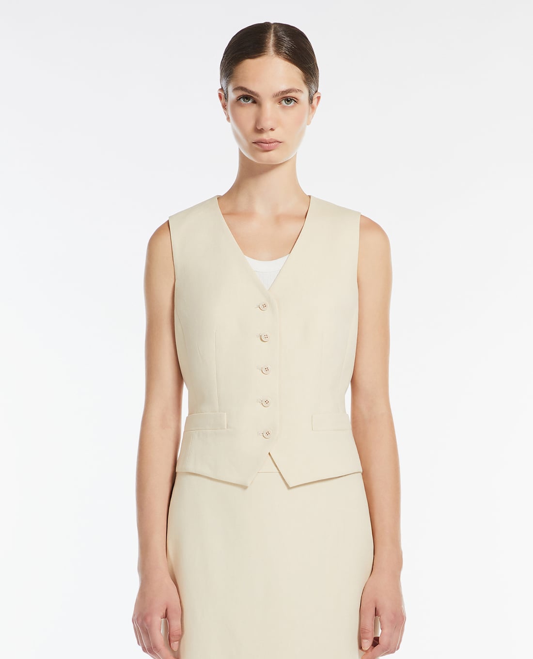 WEEKEND MAX MARA - Áo khoác gilet nữ phối nút Pace