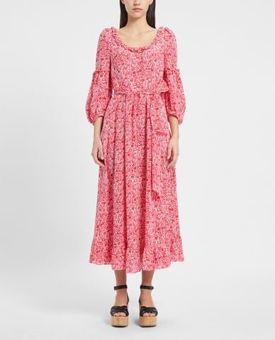  WEEKEND MAX MARA - Đầm midi phom suông thắt eo Silk Crepe De Chine 