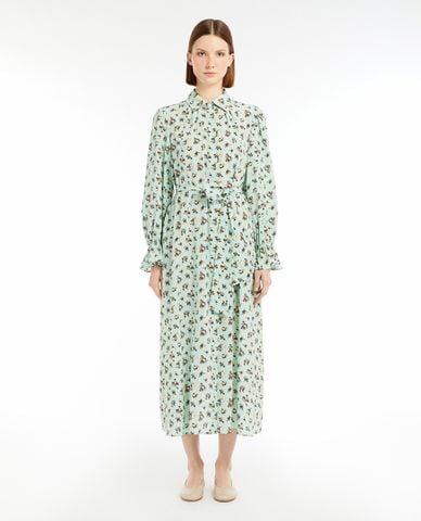  WEEKEND MAX MARA - Đầm sơ mi midi cổ bẻ tay dài Taffy 
