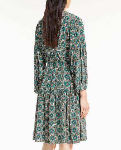  WEEKEND MAX MARA - Đầm mini phom suông tay dài Silk Crepe De Chine 