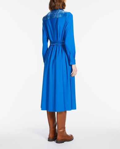  WEEKEND MAX MARA - Đầm sơ mi midi tay dài phối thắt lưng Algebra 