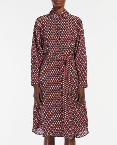  WEEKEND MAX MARA - Đầm sơ mi midi tay dài phối thắt lưng Arena 