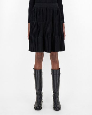  WEEKEND MAX MARA - Chân váy mini xếp li Stretch 