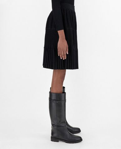  WEEKEND MAX MARA - Chân váy mini xếp li Stretch 