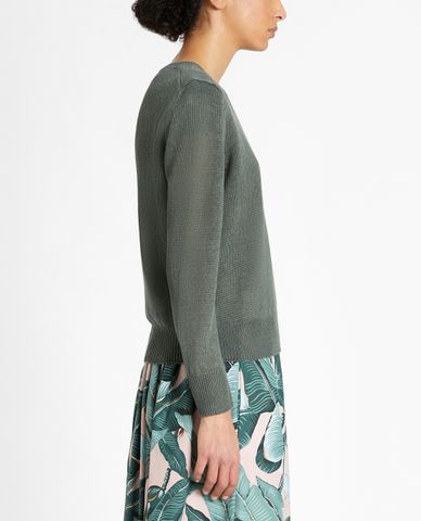  WEEKEND MAX MARA - Áo dệt kim nữ dài tay phom suông Flutterflies 