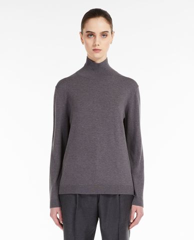  WEEKEND MAX MARA - Áo dệt kim nữ cổ lọ tay dài Kiku 