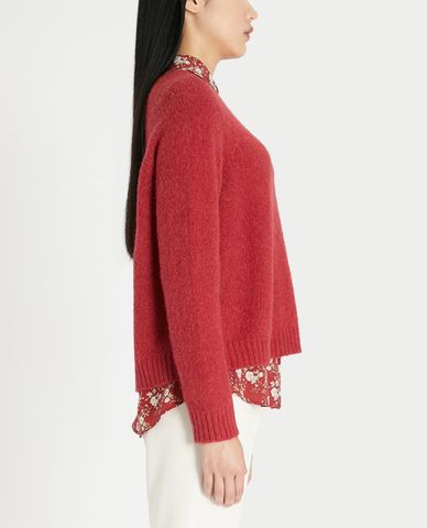  WEEKEND MAX MARA - Áo len nữ dài tay phom suông Alpaca And Cotton 