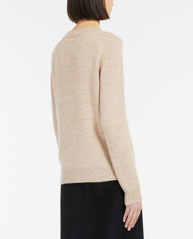  WEEKEND MAX MARA - Áo dệt kim nữ dệt kim cổ tròn dài tay Gallo 