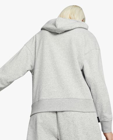  PUMA - Áo hoodie nữ tay dài phối mũ Team 