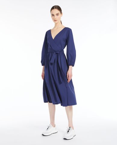  WEEKEND MAX MARA - Đầm xếp li cổ V tay dài Garbo 